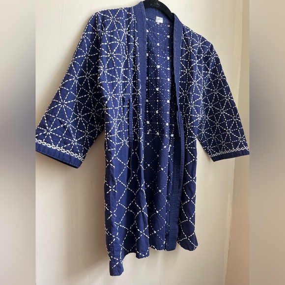 Kiriko Other - kiriko hand-stitched sashiko cotton haori jacket